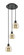 Ballston Three Light Pendant in Matte Black (405|113B-3P-BK-G128-6)
