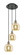 Ballston Three Light Pendant in Black Antique Brass (405|113B-3P-BAB-G128-8)