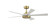 TorchAire 52 52'' Ceiling Fan in Brushed Satin Brass (26|FPD8570BS)