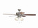 Twist N Click 4 Light 52'' Ceiling Fan in Brushed Polished Nickel (46|TCE52BNK5C4-C)