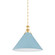 Painted No. 2 One Light Pendant in Aged Brass/Blue Bird (70|MDS352L-AGB/BB)