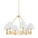 Howard Six Light Chandelier in Aged Brass (70|MDS1800-AGB)
