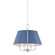 Cambridge Four Light Chandelier in Polished Nickel/Soft French Blue (70|MDS120-PN/FBL)