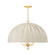 Palmetto Five Light Chandelier in Aged Brass (70|CB5855-AGB)