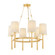 Bridgeton Six Light Chandelier in Aged Brass (70|1776-AGB)