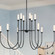 Moraine LED Chandelier in Black (12|52758BKLED)