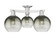 Arcadia Three Light Semi-Flush Mount in Brushed Satin Nickel (405|716-3F-SN-G483-8SL)