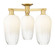 Arcadia Three Light Semi-Flush Mount in Satin Gold (405|716-3F-SG-G484-7OP)