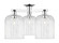 Arcadia Three Light Semi-Flush Mount in Polished Chrome (405|716-3F-PC-G559-8CL)