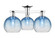 Arcadia Three Light Semi-Flush Mount in Polished Chrome (405|716-3F-PC-G483-8SB)