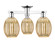 Arcadia Three Light Semi-Flush Mount in Polished Chrome (405|716-3F-PC-G459-6ME)