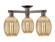 Arcadia Three Light Semi-Flush Mount in Oil Rubbed Bronze (405|716-3F-OB-G459-6ME)