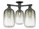 Arcadia Three Light Semi-Flush Mount in Matte Black (405|716-3F-BK-G482-7SL)
