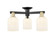 Arcadia Three Light Semi-Flush Mount in Black Antique Brass (405|716-3F-BAB-G559-5GWH)