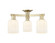 Arcadia Three Light Semi-Flush Mount in Antique Brass (405|716-3F-AB-G559-5GWH)