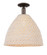 Arcadia One Light Semi-Flush Mount in Oil Rubbed Bronze (405|716-1C-OB-NBD-16-NAT)