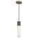Kane One Light Pendant in Smokey Taupe w/Polished Nickel (165|ST86)