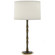 Kane One Light Table Lamp in Smokey Taupe w/Modern Brass (165|ST71)