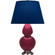 Double Gourd One Light Table Lamp in Sugar Plum Glazed Ceramic w/Antique Silver (165|SM22N)