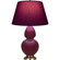 Double Gourd One Light Table Lamp in Sugar Plum Glazed Ceramic w/Antique Natural Brass (165|SM20P)