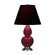 Small Double Gourd One Light Accent Lamp in Sugar Plum Glazed Ceramic w/Antique Silver (165|SM12K)