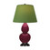 Small Double Gourd One Light Accent Lamp in Sugar Plum Glazed Ceramic w/Deep Patina Bronze (165|SM11G)