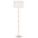 Kane One Light Floor Lamp in Rose Water w/Polished Nickel (165|RW74)