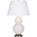 Double Gourd One Light Table Lamp in Rose Water Glazed Ceramic w/Antique Silver (165|RW22X)