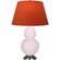 Double Gourd One Light Table Lamp in Rose Water Glazed Ceramic w/Antique Silver (165|RW22T)