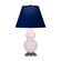 Small Double Gourd One Light Accent Lamp in Rose Water Glazed Ceramic w/Antique Silver (165|RW12N)