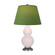 Small Double Gourd One Light Accent Lamp in Rose Water Glazed Ceramic w/Antique Silver (165|RW12G)