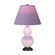 Small Double Gourd One Light Accent Lamp in Rose Water Glazed Ceramic w/Deep Patina Bronze (165|RW11L)