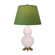 Small Double Gourd One Light Accent Lamp in Rose Water Glazed Ceramic w/Antique Natural Brass (165|RW10G)