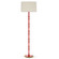 Kane One Light Floor Lamp in Ruby Red w/Modern Brass (165|RR73)