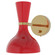Clare One Light Wall Sconce in Modern Brass w/Ruby Red Painted (165|RR05RR)