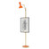 Clare One Light Floor Easel in Modern Brass w/Pumpkin Painted (165|PM16PM)
