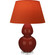 Double Gourd One Light Table Lamp in Oxblood Glazed Ceramic w/Lucite (165|OX23T)