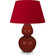 Double Gourd One Light Table Lamp in Oxblood Glazed Ceramic w/Lucite (165|OX23R)