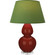 Double Gourd One Light Table Lamp in Oxblood Glazed Ceramic w/Lucite (165|OX23G)