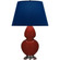 Double Gourd One Light Table Lamp in Oxblood Glazed Ceramic w/Antique Silver (165|OX22N)