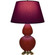 Double Gourd One Light Table Lamp in Oxblood Glazed Ceramic w/Antique Natural Brass (165|OX20P)
