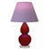Small Double Gourd One Light Accent Lamp in Oxblood Glazed Ceramic w/Lucite (165|OX13L)