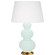 Triple Gourd One Light Table Lamp in Mint Glazed Ceramic w/Antique Natural Brass (165|MN40X)