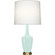 Emma One Light Table Lamp in Mint Glazed Ceramic w/Warm Brass (165|MN38)