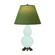 Small Double Gourd One Light Accent Lamp in Mint Glazed Ceramic w/Antique Silver (165|MN12G)