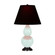 Small Double Gourd One Light Accent Lamp in Mint Glazed Ceramic w/Deep Patina Bronze (165|MN11K)