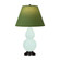 Small Double Gourd One Light Accent Lamp in Mint Glazed Ceramic w/Deep Patina Bronze (165|MN11G)