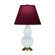 Small Double Gourd One Light Accent Lamp in Mint Glazed Ceramic w/Antique Natural Brass (165|MN10P)