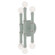 Kane Six Light Wall Sconce in Celadon w/Polished Nickel (165|CL76)