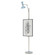 Clare One Light Floor Easel in Polished Nickel w/Baby Blue Painted (165|BB17BB)